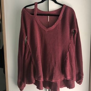 Free People Cold Shoulder Sweater XS